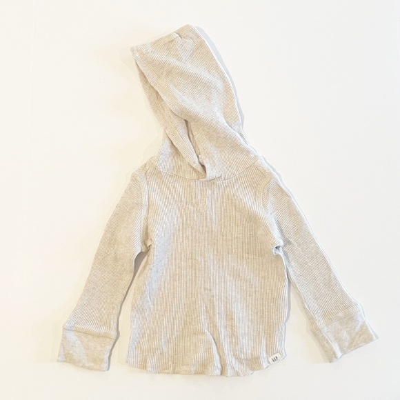 GAP Other - GAP 18-24M long sleeve hooded waffle tee